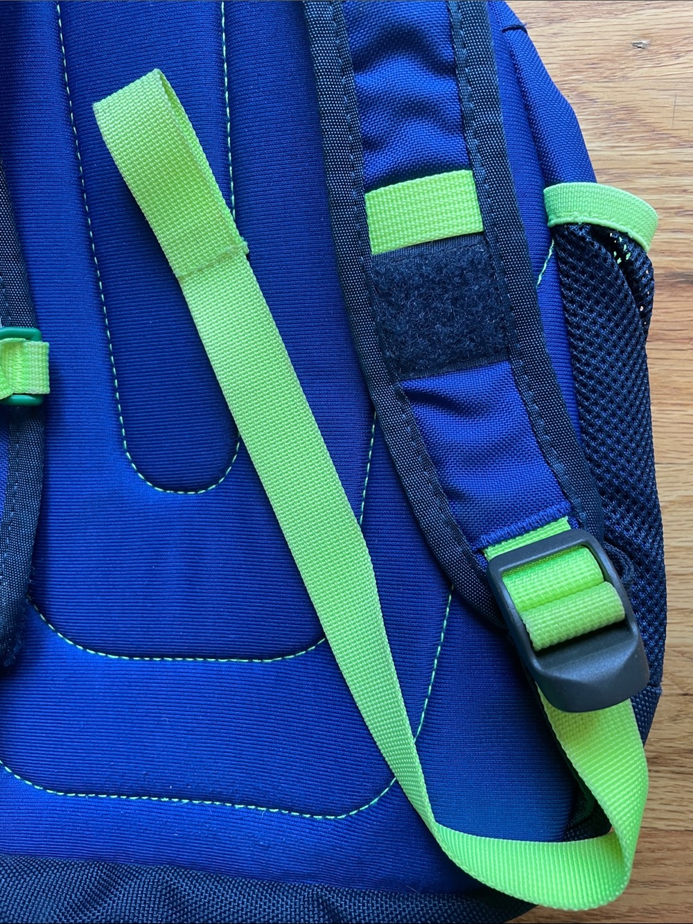 The North Face Kids Sprout Backpack in Blue and Lime - Picture 8 of 16